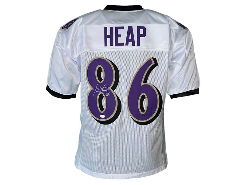 Todd Heap Autographed Signed Baltimore White Football Jersey (JSA)