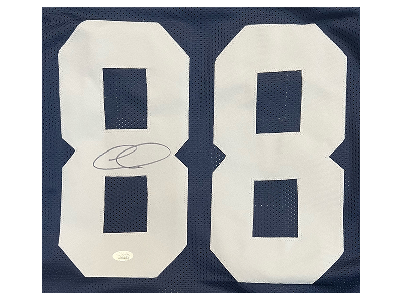 CeeDee Lamb Autographed Pro Style Thanksgiving Football Jersey (JSA)