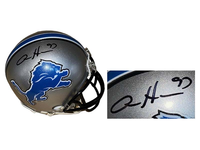 Aidan Hutchinson Signed Detroit Lions Regular Mini Football Helmet Beckett