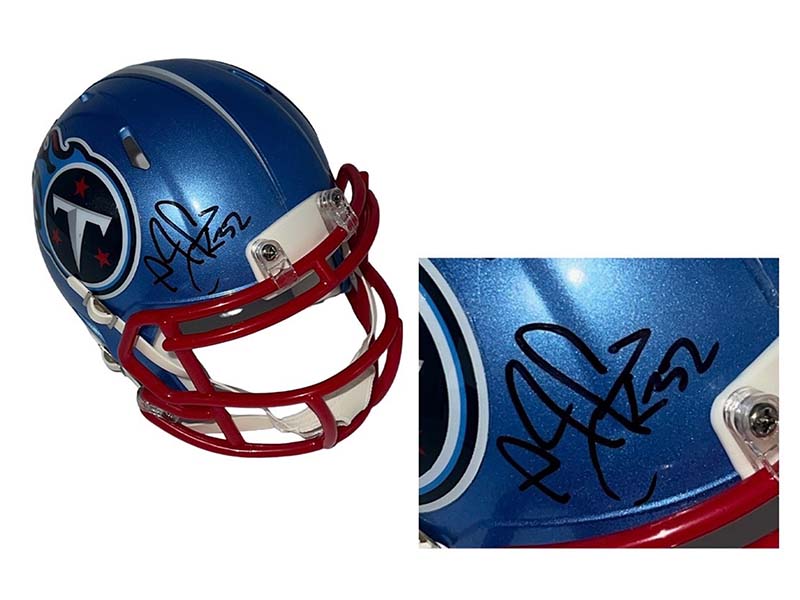 Adam Pacman Jones Autographed Signed Tennessee Titans Flash Mini Helmet JSA