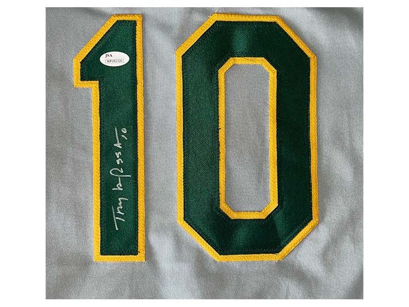 Tony LaRussa Autographed Signed Oakland White Baseball Jersey (JSA)