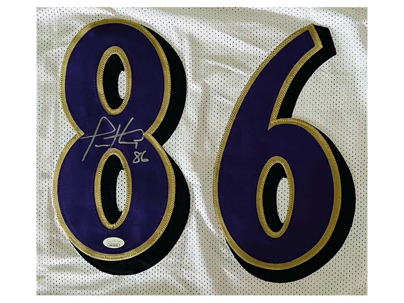 Todd Heap Autographed Signed Baltimore White Football Jersey (JSA)