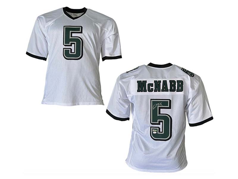 Donovan McNabb Autographed Signed Pro Edition White Jersey (JSA)