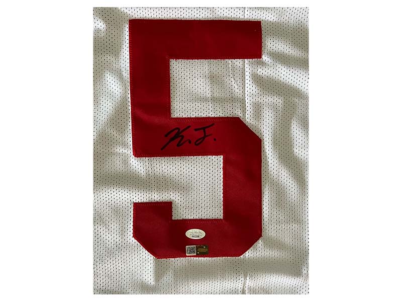 Kayvon Thibodeaux Autographed Pro Style White Football Jersey (JSA)