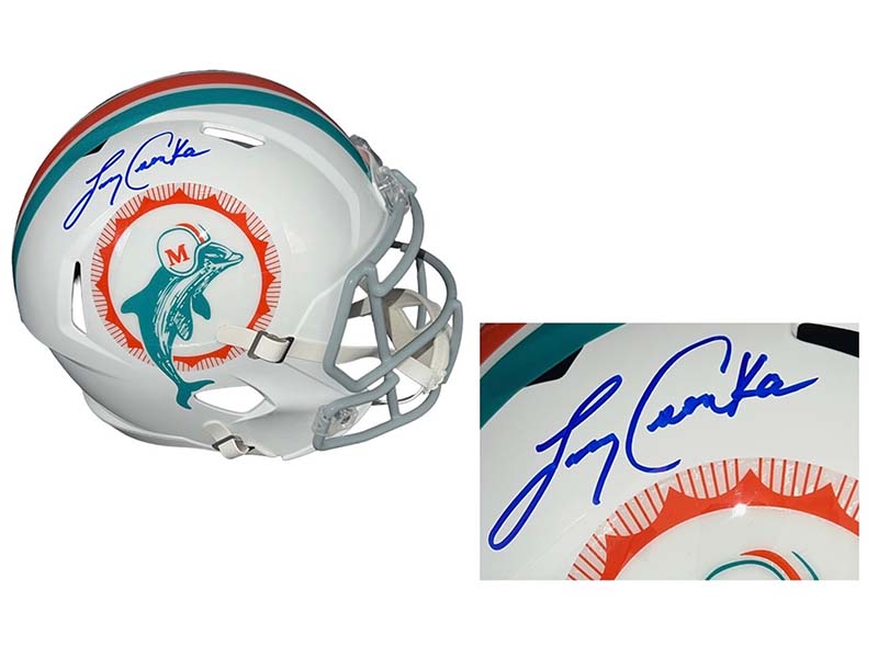 Larry Csonka Autographed Signed Full Size Miami Dolphins Speed Helmet (JSA)