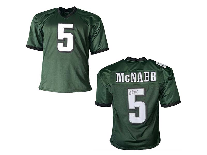 Donovan McNabb Autographed Signed Pro Edition Green Jersey (JSA)