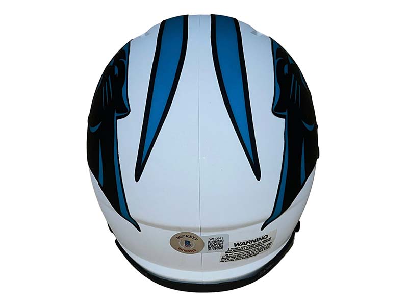 Luke Kuechly Signed Carolina Panthers Lunar Mini Football Helmet Beckett