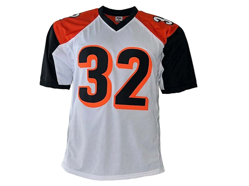 Rudi Johnson Autographed Cincinnati White Football Jersey (JSA)
