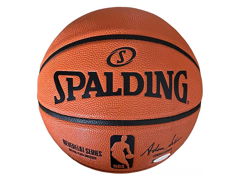 John Starks Autographed Silver Series Spalding NBA Basketball￼ JSA