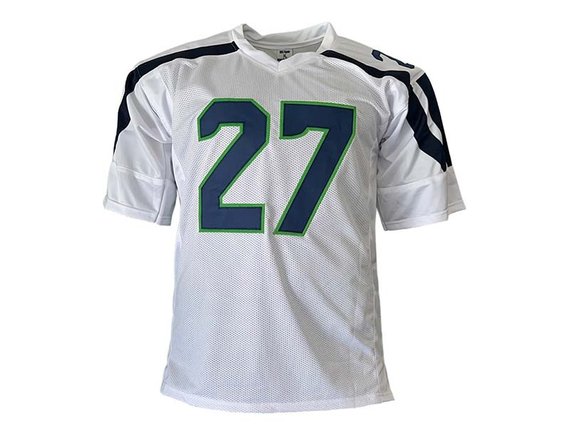 Tariq Woolen Autographed Seattle White Football Jersey JSA