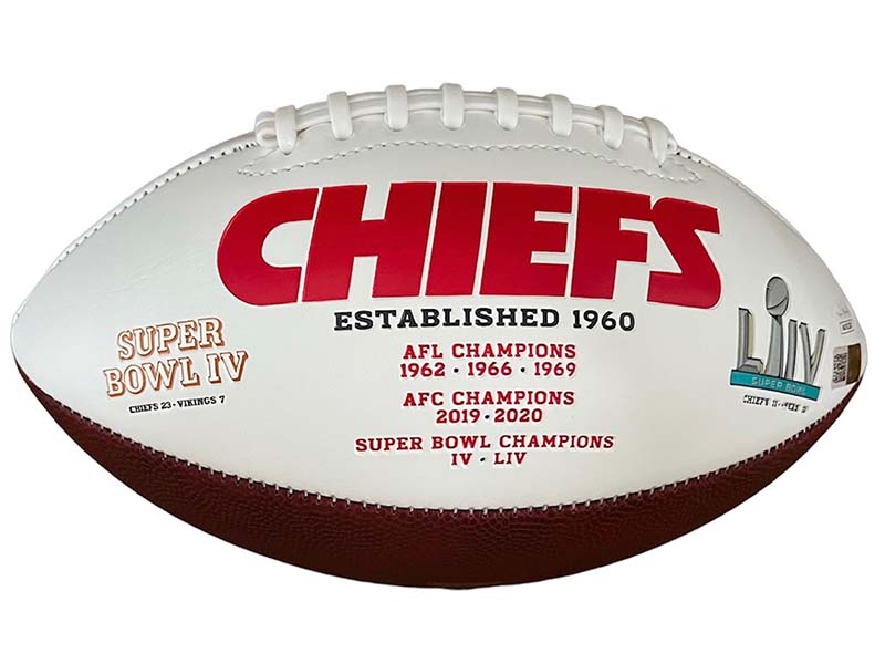 Marquez Valdes-Scantling Signed Kansas City Chiefs Super Bowl Logo NFL Football JSA