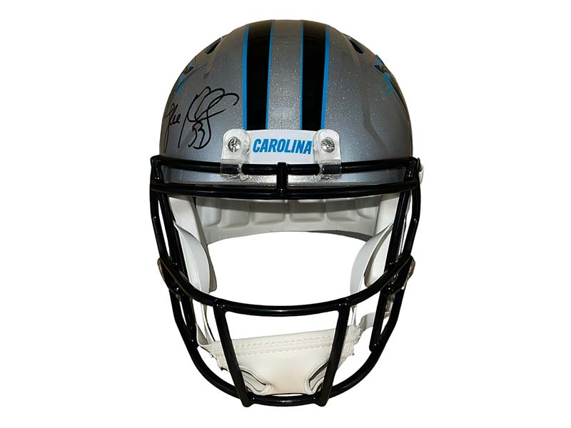 Luke Kuechly Signed Carolina Panthers Full Size Speed Football Helmet Beckett