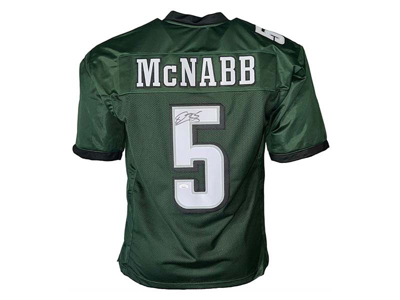 Donovan McNabb Autographed Signed Pro Edition Green Jersey (JSA)