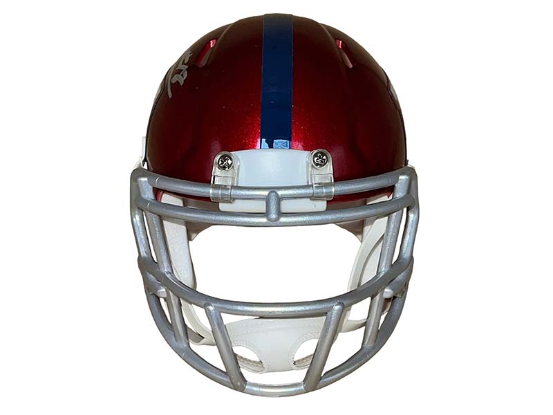 Isaiah Hodgins Signed New York Giants Flash Mini Football Helmet Beckett