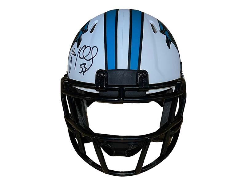 Luke Kuechly Signed Carolina Panthers Lunar Mini Football Helmet Beckett