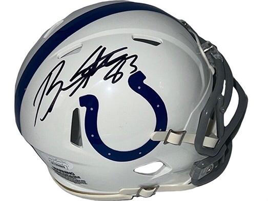 Brandon Stokley Autographed Indianapolis Colts Speed Mini Helmet (JSA)