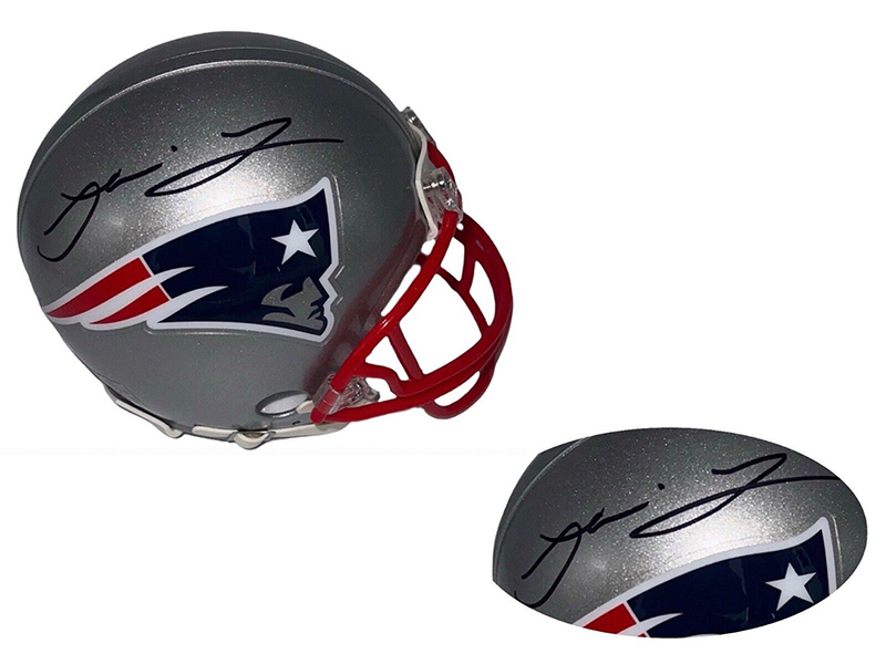 Jakobi Meyers Autographed New England Patriots Mini Football Helmet (JSA)