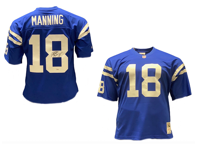 Peyton Manning Autographed 1998 Authentic Indianapolis Colts NFL legacy Throwbacks Football Jersey Fanatics