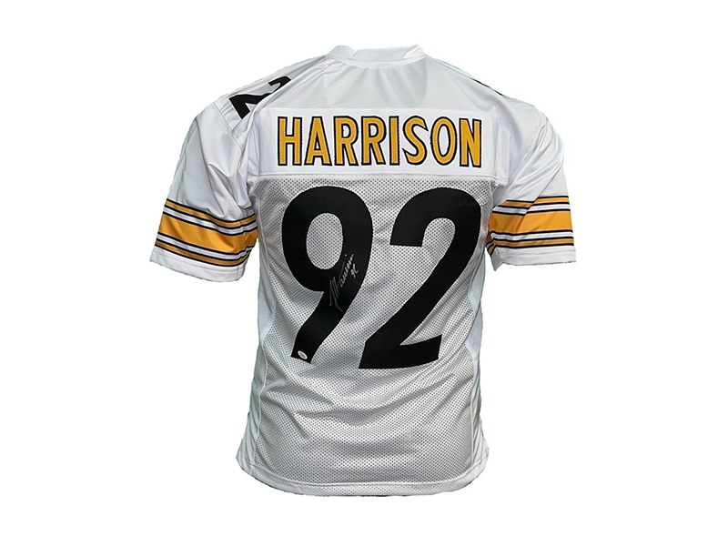 James Harrison Autographed Pro Style White Football Jersey JSA