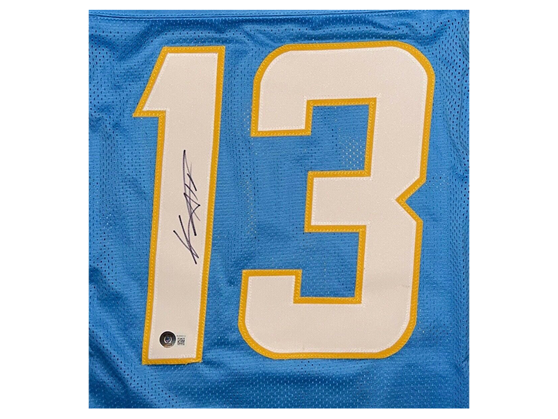 Keenan Allen Autographed Pro Style Powder Blue Football Jersey (JSA)