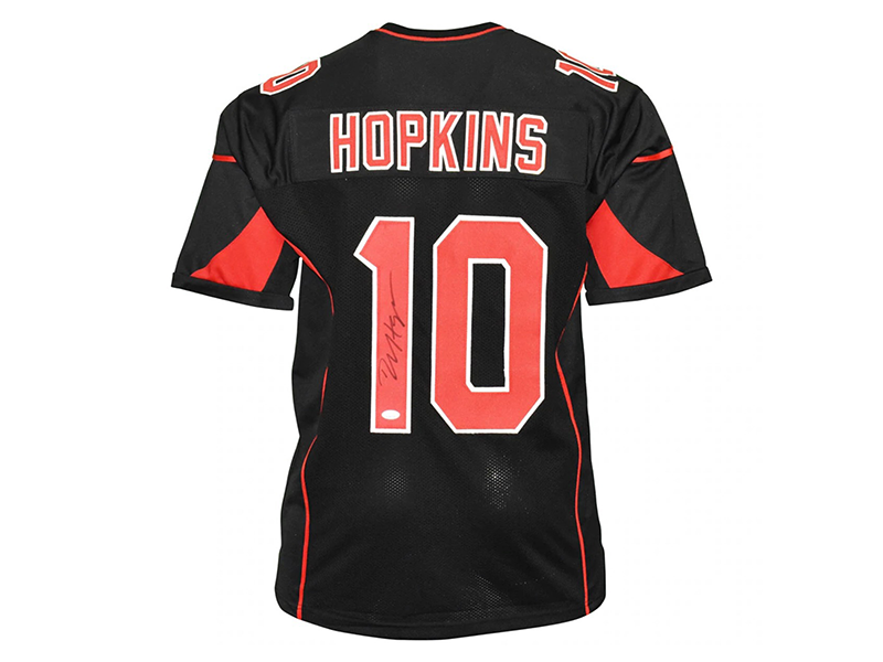 DeAndre Hopkins Autographed Arizona Pro Black Football Jersey (JSA)