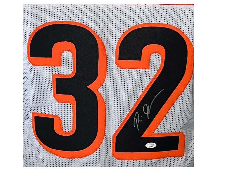 Rudi Johnson Autographed Cincinnati White Football Jersey (JSA)