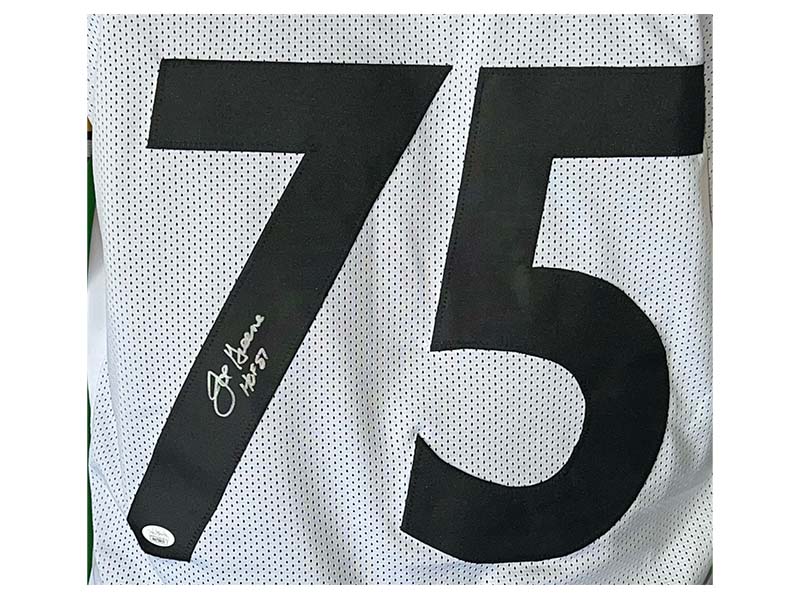 Joe Greene (Mean Joe Greene) Signed Pro Style Football Jersey 87 HOF Inscription JSA