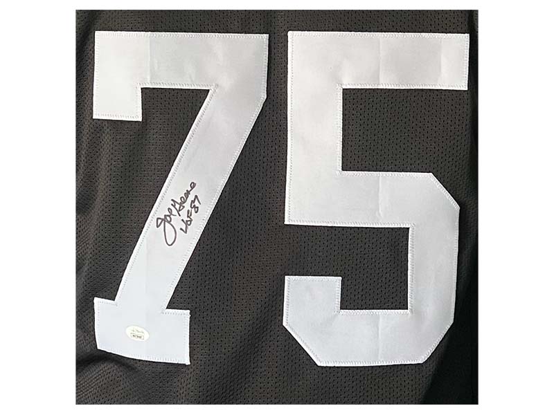 Charles Greene (Mean Joe Greene) Pittsburgh Signed Football Jersey 87 HOF Ins JSA