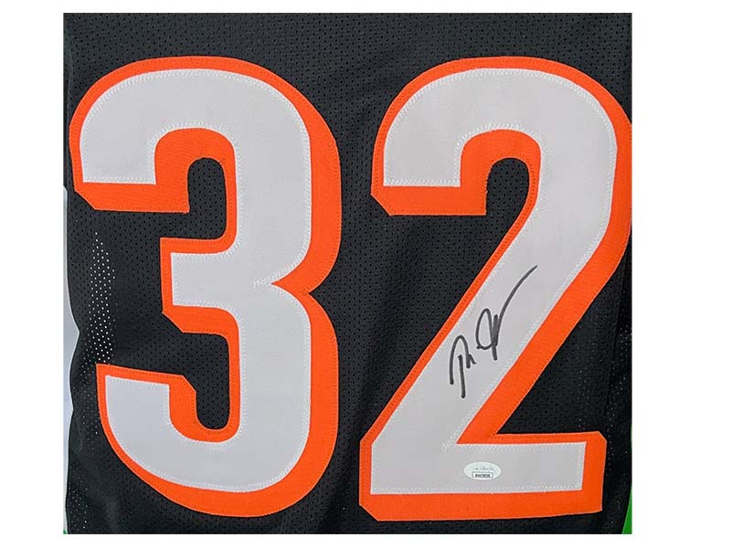 Rudi Johnson Autographed Cincinnati  Black Football Jersey (JSA)