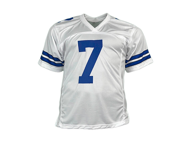 Trevon Diggs Autographed Dallas White  Football Jersey JSA