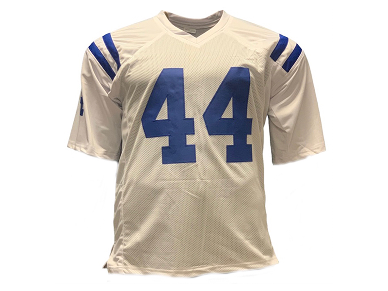 Dallas Clark Autographed White Pro Style Football Jersey JSA