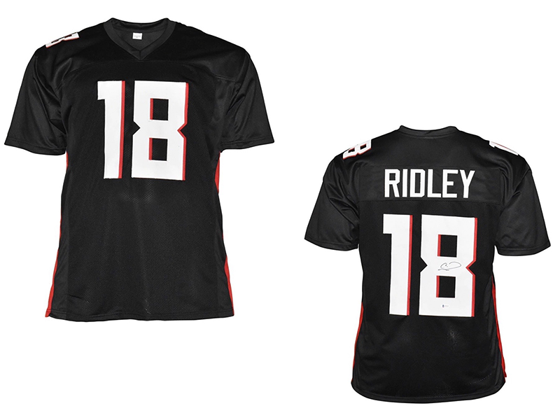 Calvin Ridley Autographed Atlanta Pro Style Black Football Jersey (Beckett)