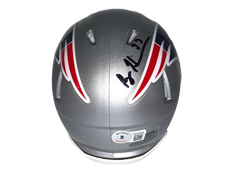 Rodney Harrison New England Patriots Autographed Speed Mini Helmet Beckett