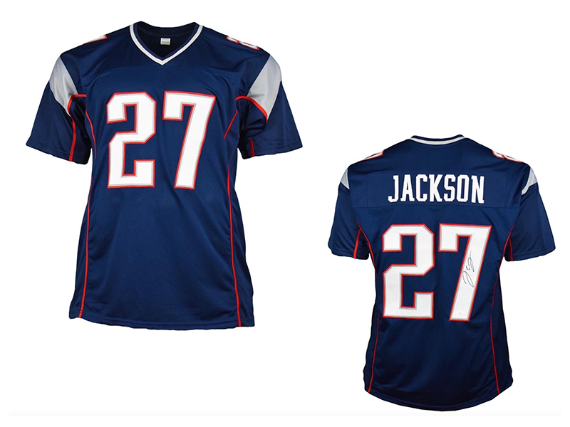 JC Jackson Autographed New England Blue  Football Jersey (JSA)
