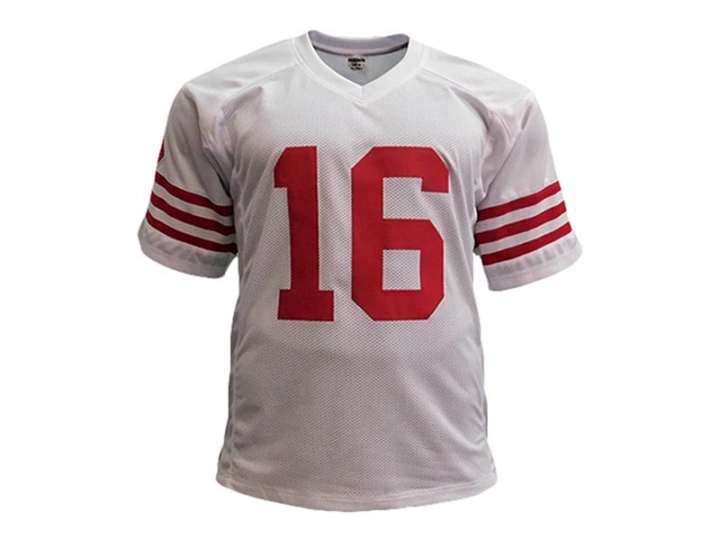 Joe Montana Autographed Pro Style Football Jersey White (JSA)