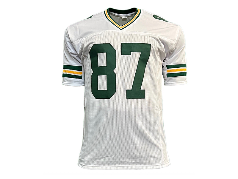 Jordy Nelson Autographed White Pro Style Football Jersey (JSA)