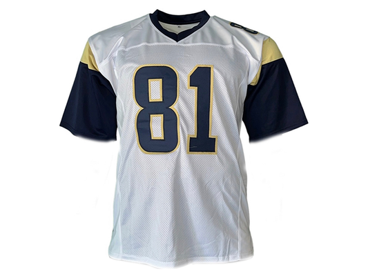 St. Louis Rams Torry Holt Signed Pro Style Navy White Jersey BECKETT  Authenticated