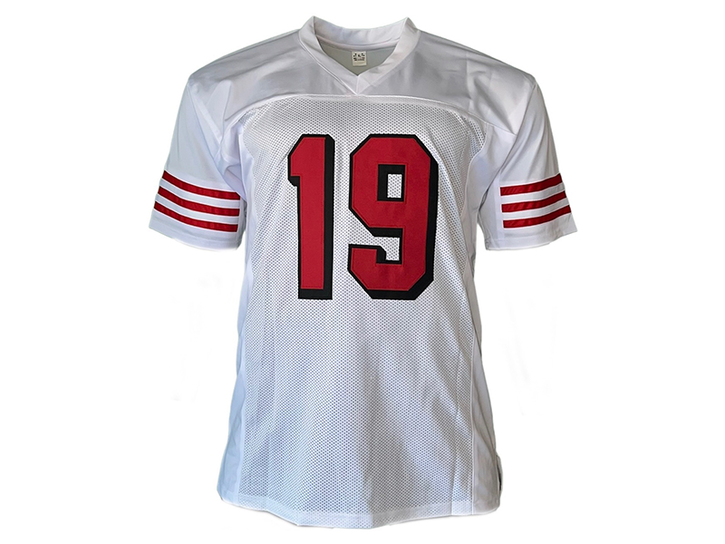 Deebo Samuel Autographed Pro Style White Shadow Football Jersey (JSA)