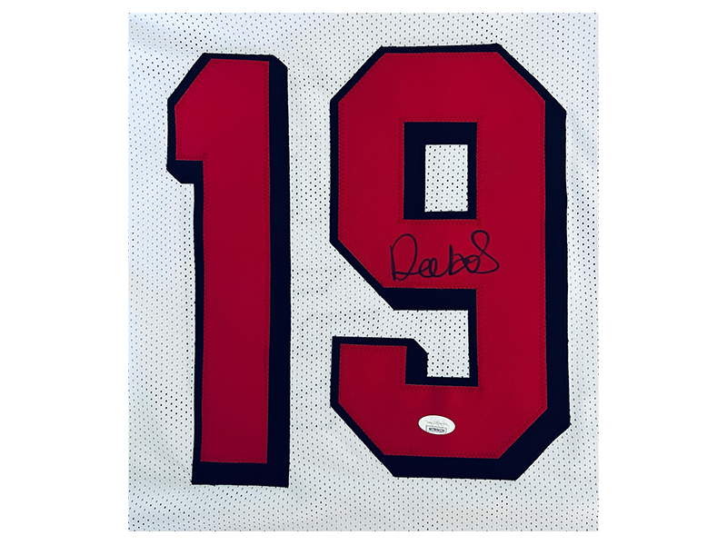 Deebo Samuel Autographed Pro Style White Shadow Football Jersey (JSA)