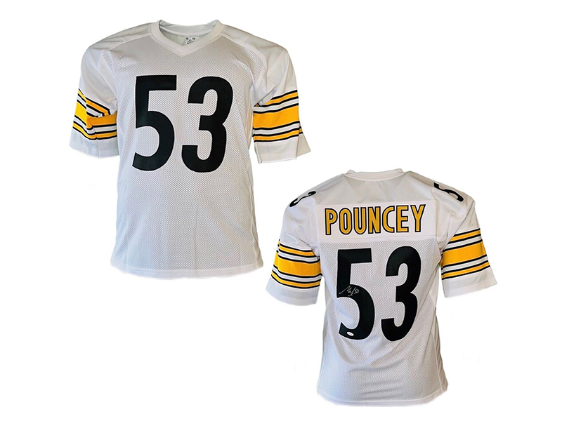 Maurkice Pouncey Autographed Pro Style White Football Jersey (JSA)