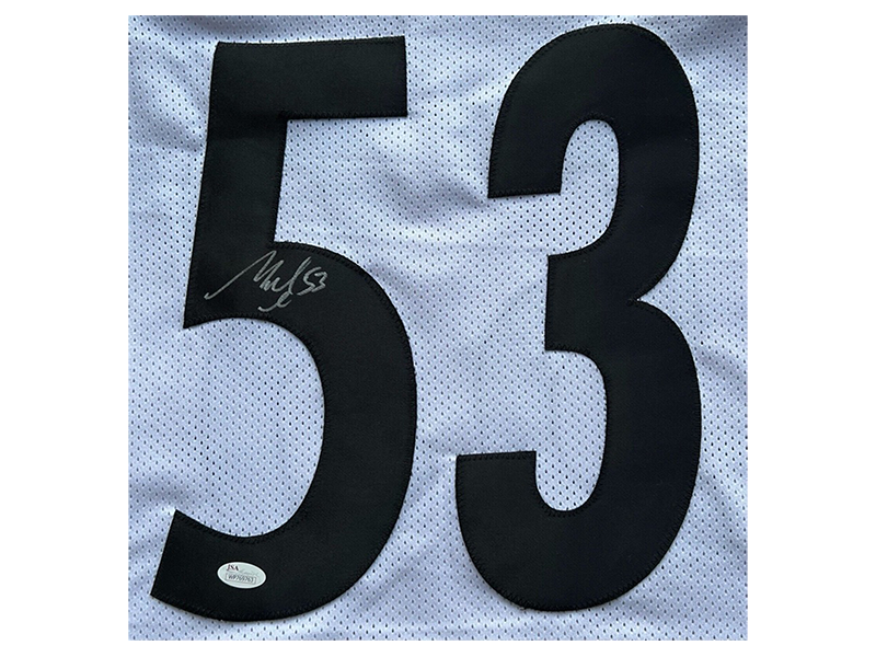 Maurkice Pouncey Autographed Pittsburgh White Football Jersey (JSA)