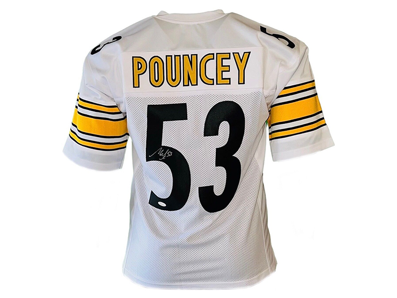 Maurkice Pouncey Autographed Pittsburgh White Football Jersey (JSA)