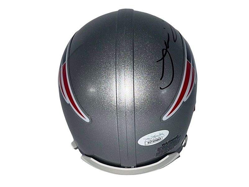 Jakobi Meyers Autographed New England Patriots Mini Football Helmet (JSA)