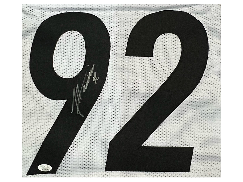 James Harrison Autographed Pro Style White Football Jersey JSA