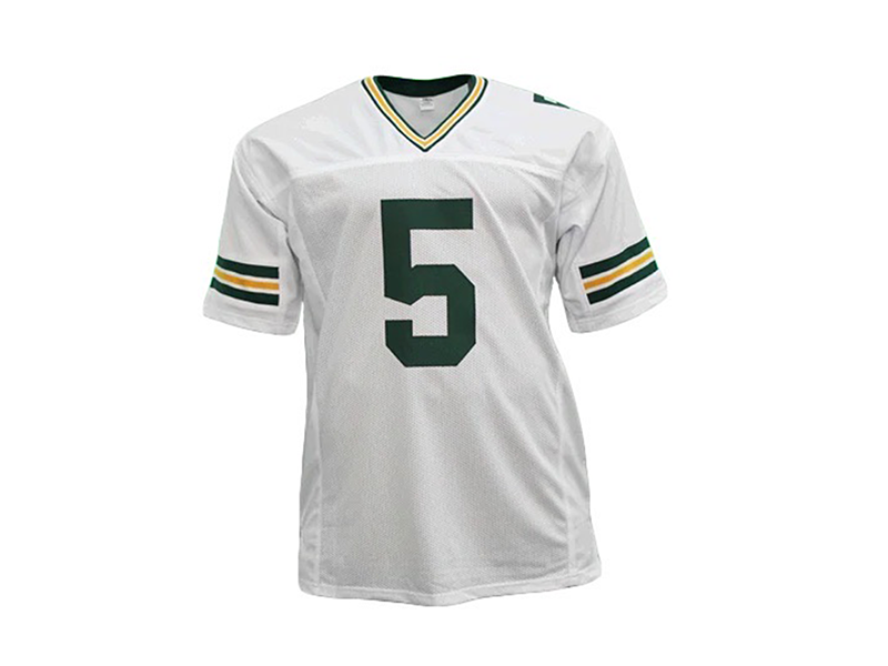 Paul Hornung Autographed Green Bay White Football Jersey (JSA)