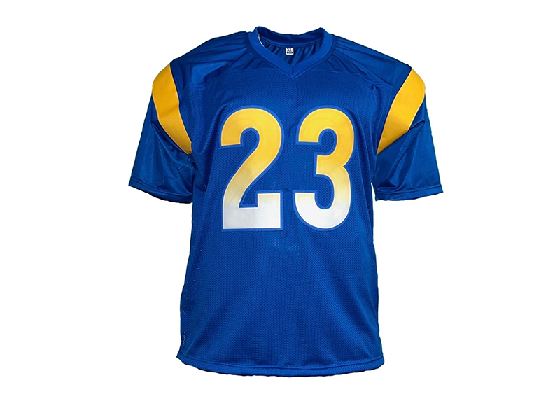 Cam Akers Autographed Los Angeles Blue Football Jersey Beckett