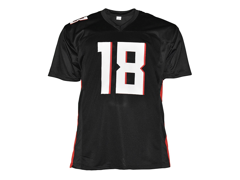 Calvin Ridley Autographed Atlanta Pro Style Black Football Jersey (Beckett)