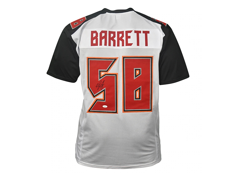 Shaquil Barrett Autographed Tampa Bay White Football Jersey (JSA)
