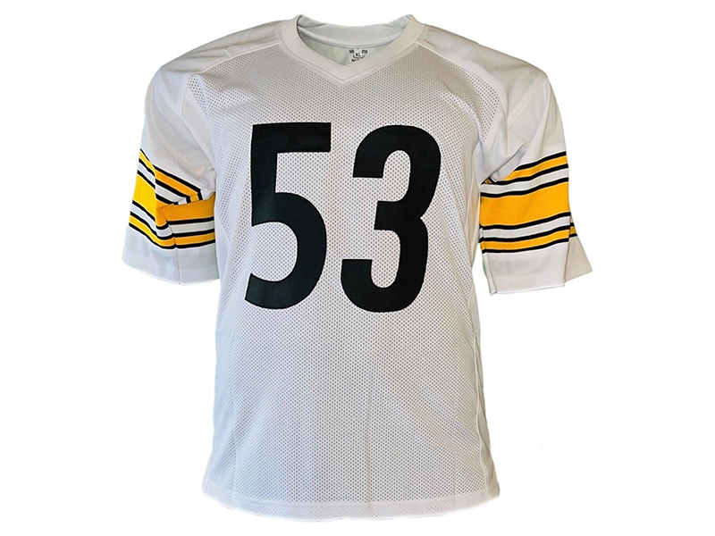 Maurkice Pouncey Autographed Pittsburgh White Football Jersey (JSA)