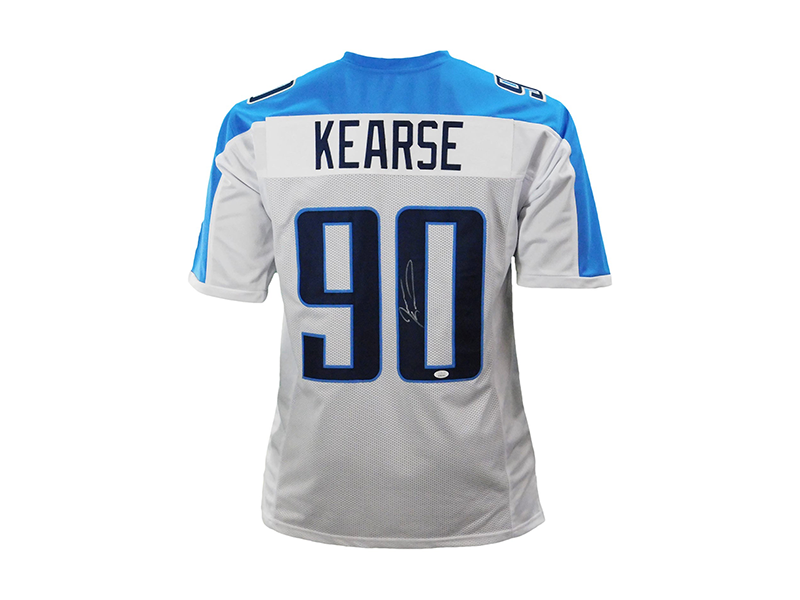 Jevon Kearse Autographed White Pro-Style Football Jersey (JSA)